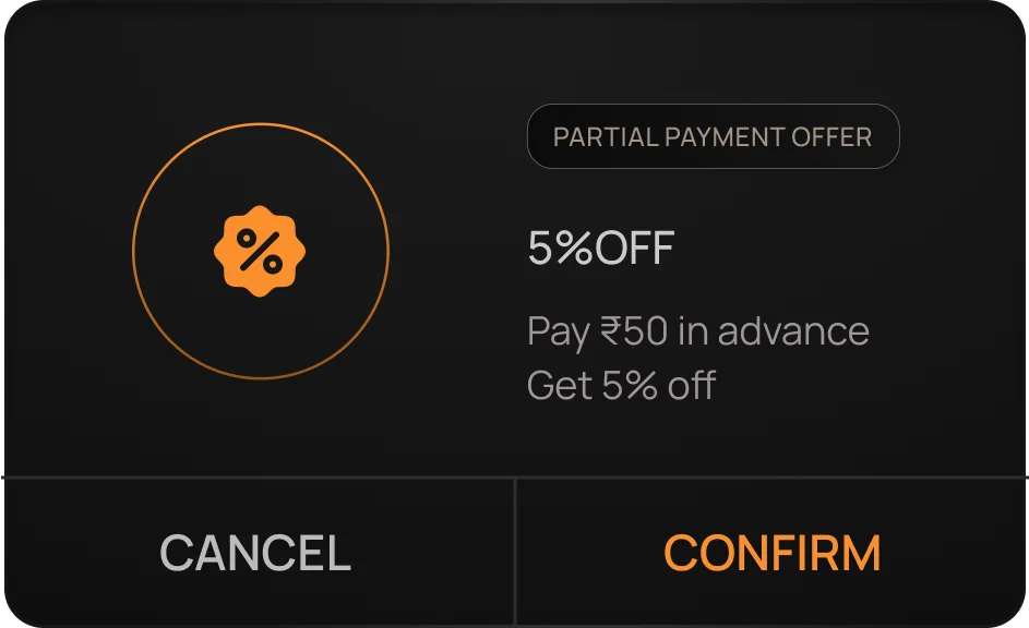 Recipe preview for: Configure partial payment offer to boost prepaid sales