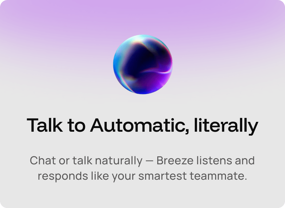 Talk automatic feature